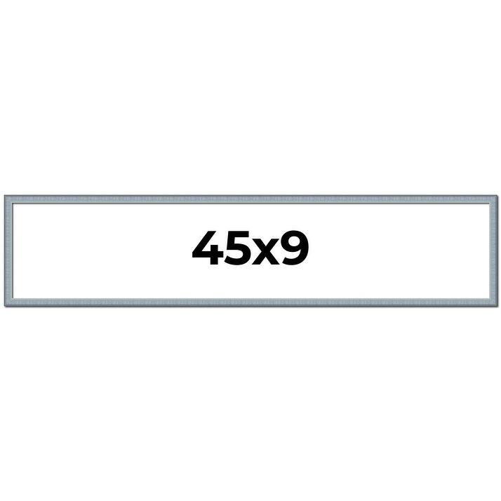 45x9 Frame Rustic Sky Blue Solid Wood Picture Frame | 0.75 Inch
