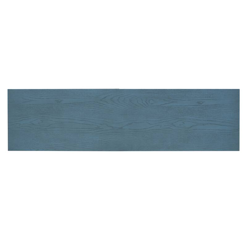 Distressed Finish Sideboard with 4 Doors & Ample Storage for Dining Room or Entryway Organization