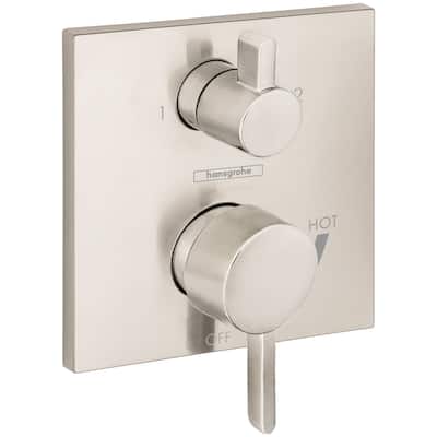 Hansgrohe 15862 Ecostat Square Pressure Balanced Valve Trim Only with