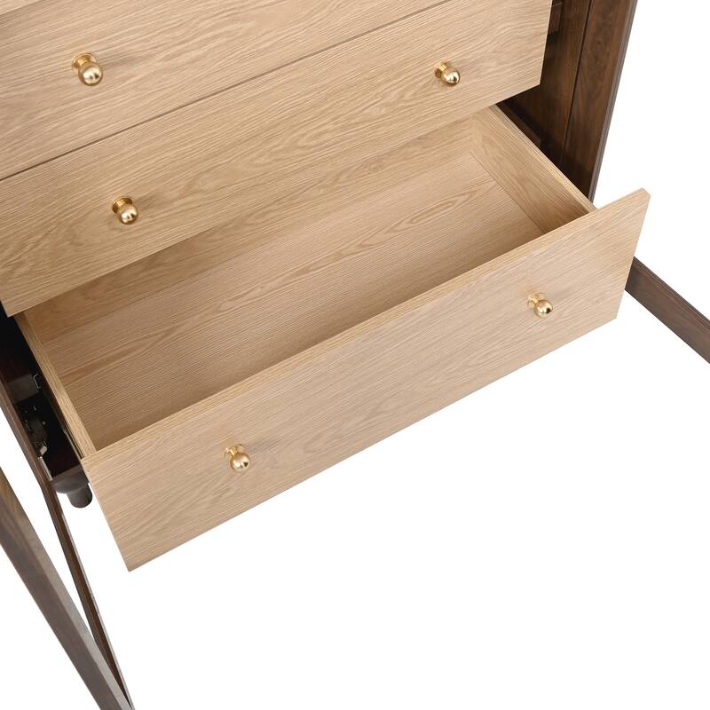 Christopher Knight Home - Farmhouse Arched Wood Kitchen Pantry Cabinet with Glass Doors & Hidden Drawers