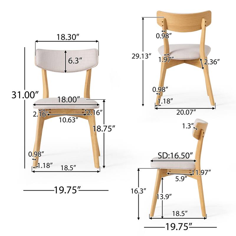 Chazz Mid-Century Modern 7 Piece Dining Set with A-Frame Table by Christopher Knight Home