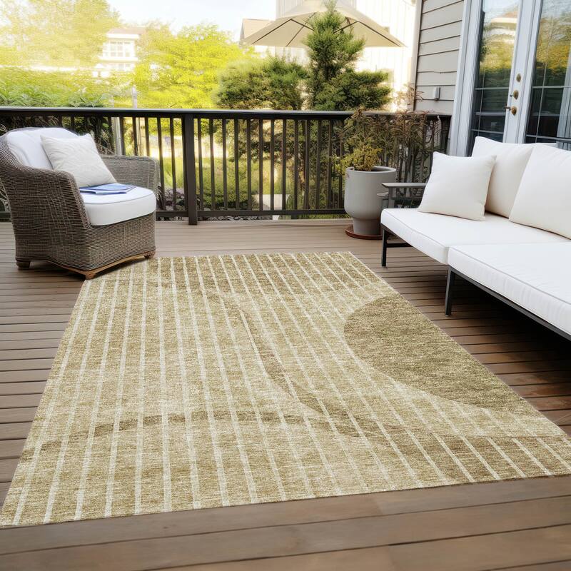 Machine Washable Indoor/ Outdoor Chantille Contemporary Rug