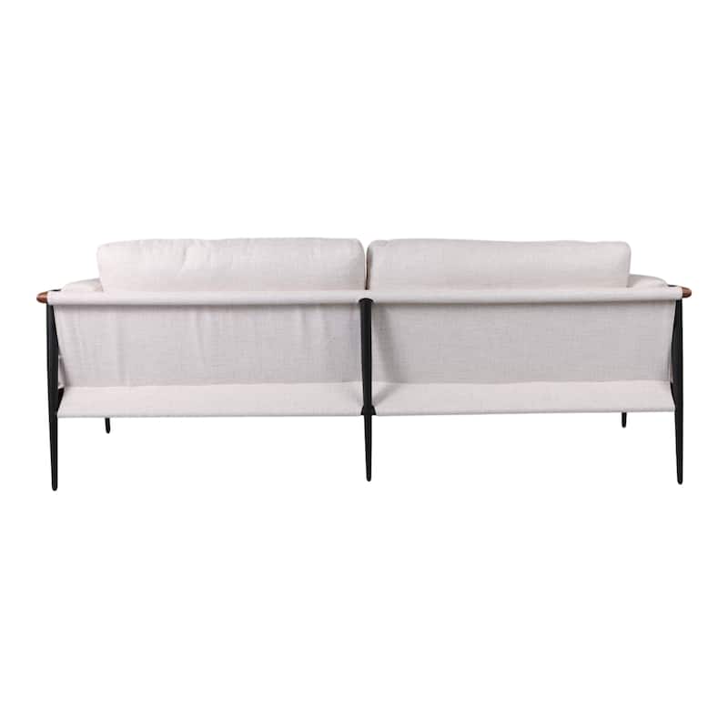 Wood and Metal Modern Accent Chair with Steel Frame and Cushioned Seat