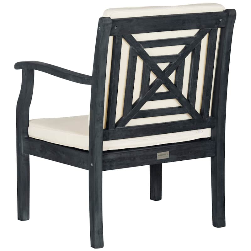 SAFAVIEH Outdoor Bethli Mar Acacia Wood 4-Piece Patio Set - 48W x 32D x 25H