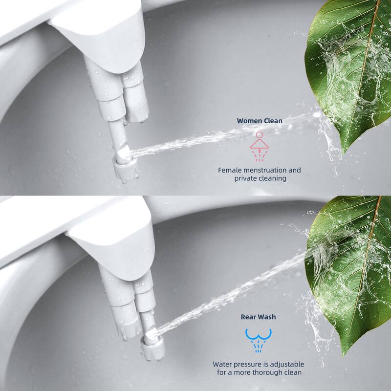 Bidet Attachment for Toilet,Hot and Cold Water Spray,Pressure Control