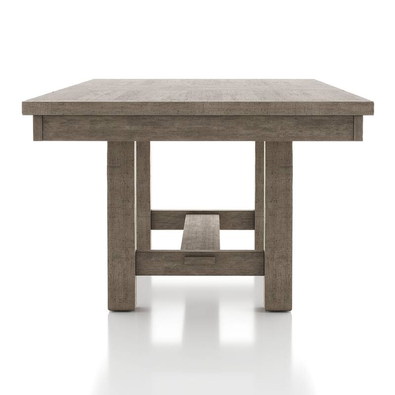 Furniture of America Jusk Rustic Grey Wood 5-Piece Dining Table Set