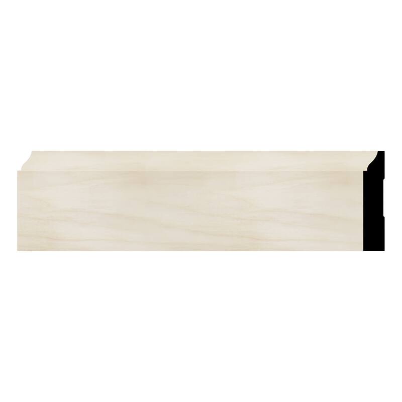 WM623: 9/16-in D x 3-1/4-in W x 96-in L Americraft Solid Hardwood Stain Grade Ogee Base Moulding - Poplar