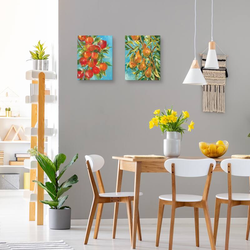 An Apple a Day & In a Pear Tree by Liz Jardine Canvas Art Prints