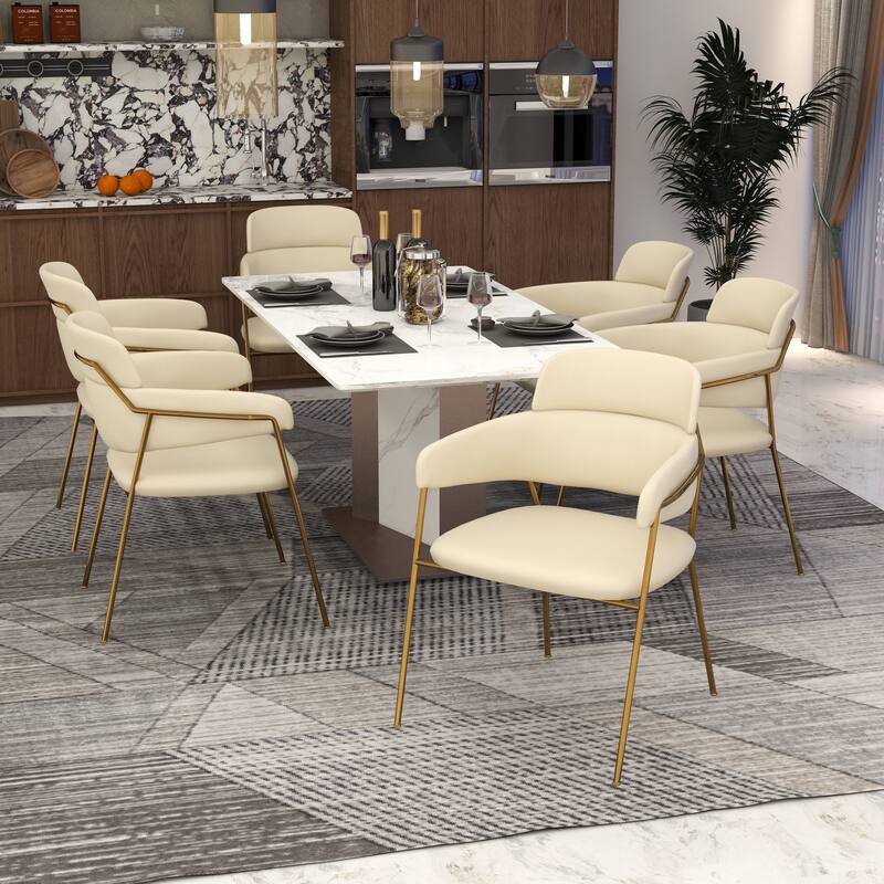 LeisureMod Axis Set of 4 Mid-Century Modern Dining Chair, Elegant Accent Side Chair for Home Office & Kitchen