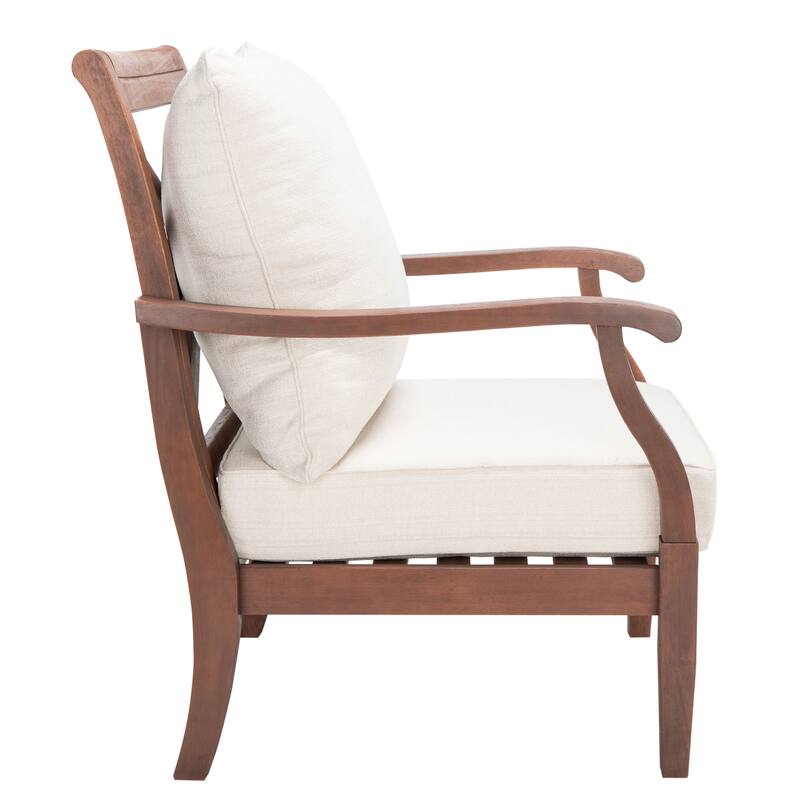 SAFAVIEH Couture Clotilde Outdoor Accent Chair - 33.1" W x 30.7" L x 37" H - 33W x 31D x 37H