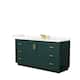 Option Green, Gold Trim, Giotto Quartz Top