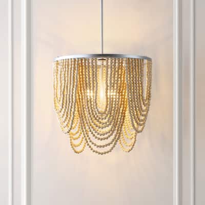 SAFAVIEH Lighting Bressi 4Lt 21" Chandelier - 21" W x 21" D x 30-60" H
