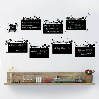 Walplus Home Diary Note Blackboard Chalkboard Wall Sticker Decal Art
