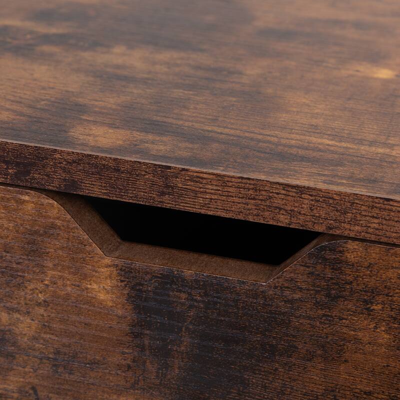 Nightstand with 2 Drawers, Bedside Tables with Solid Wood Legs,End Table, Side Table