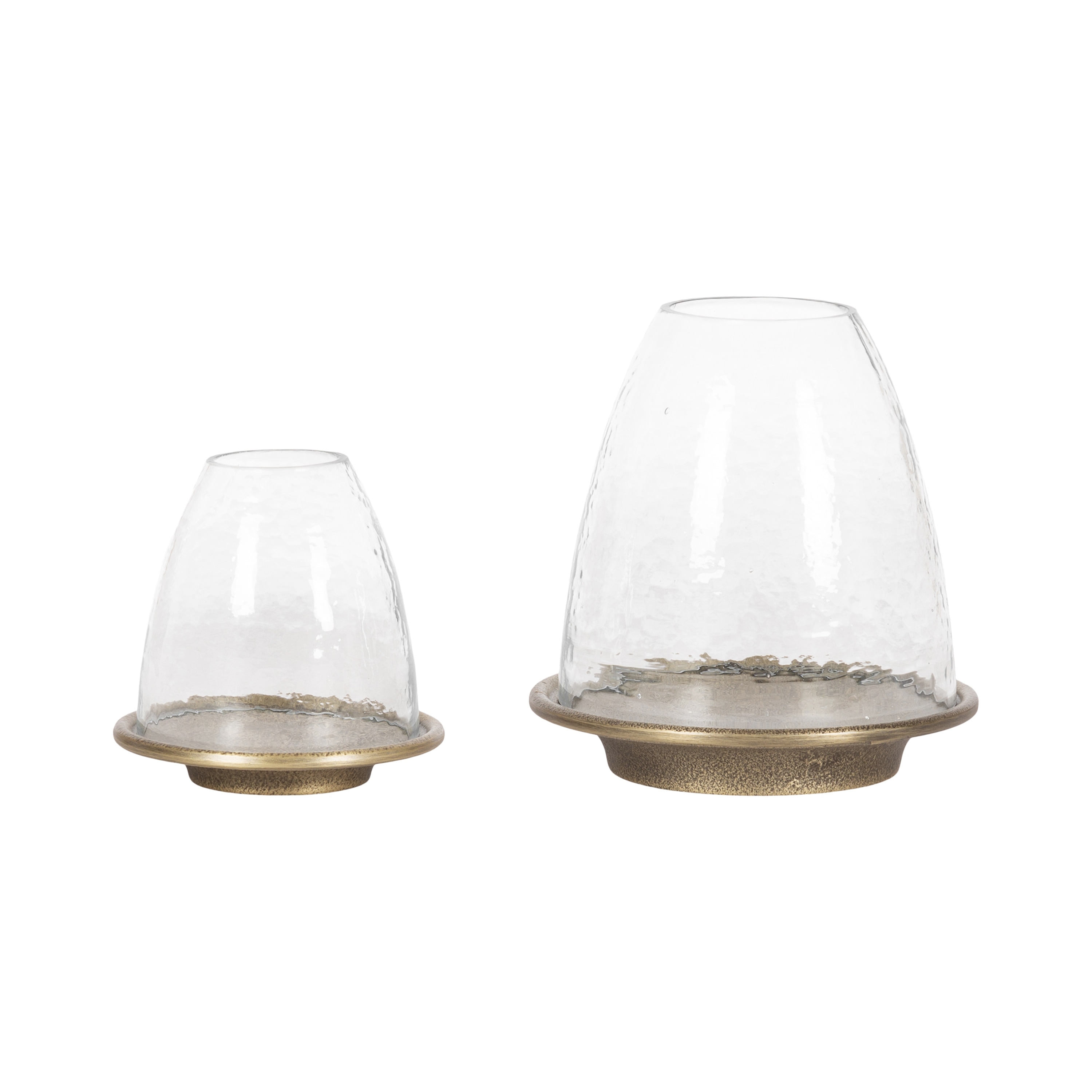 Kate and Laurel Campana Cloche Candle Holder Set - 2 Piece
