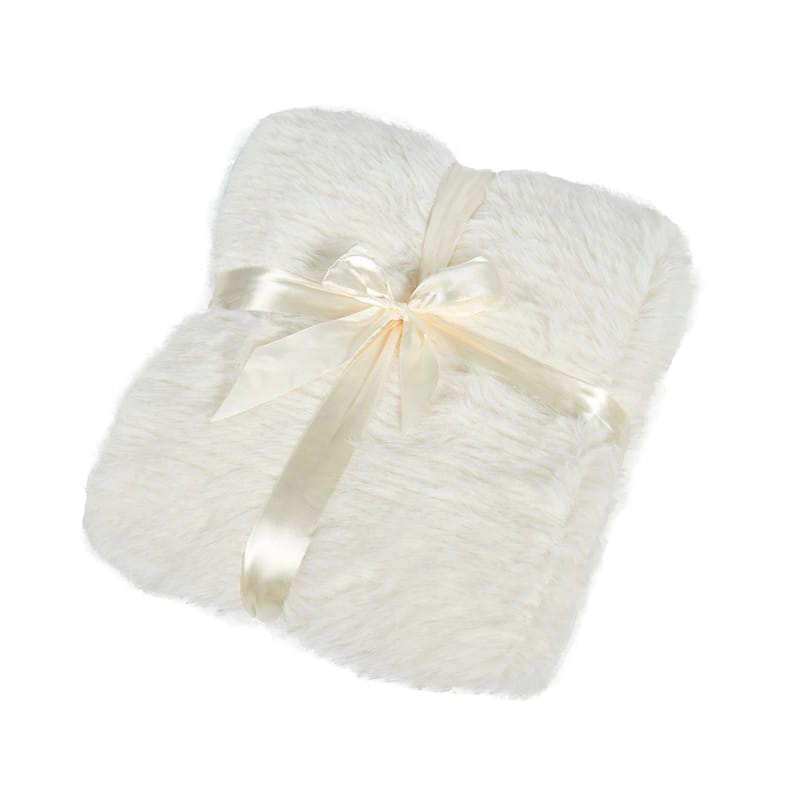 Home Soft Things Super Soft Fluffy Textured FauxFur Throw Blanket