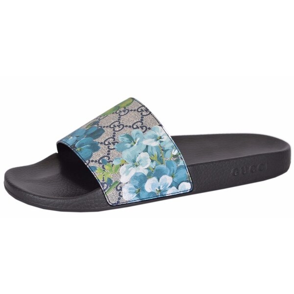 gucci bloom slides blue