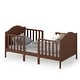 preview thumbnail 14 of 17, Gymax 2-in-1 Convertible Toddler Bed Kids Wooden Bedroom Furniture w/