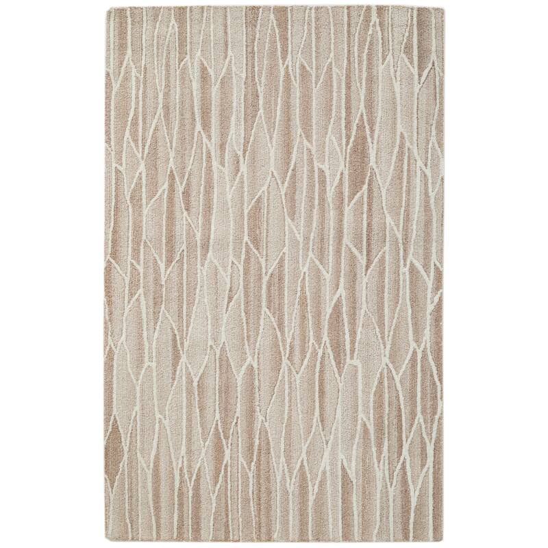 Terra by Obeetee Dusk Drift Neutral Rug - Lavender/Ivory - 7'6" x 9'6"