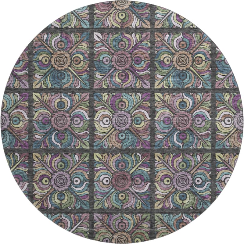 Premium Washable Super Soft Mosaic Panel Mayfield Rug