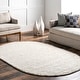 preview thumbnail 10 of 40, Brooklyn Rug Co Handmade Braided Wool Area Rug 5' x 8' Oval - Ivory