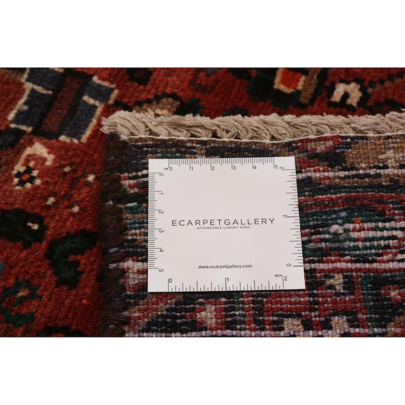 ECARPETGALLERY Hand-knotted Andelz Red Wool Rug - 3'8 x 9'6