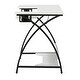 preview thumbnail 11 of 13, Sew Ready Comet Plus Black Metal Frame MDF Top Craft,Sewing, Office Table
