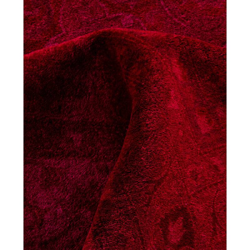 Overdyed One-of-a-Kind Hand-Knotted Area Rug - Pink - 10' 4" x 14' 2"