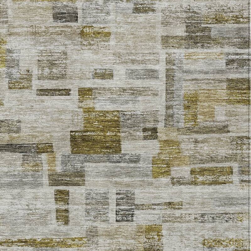 HomeRoots Striped Transitional Rectangle Outdoor Rug