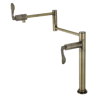 Kingston Brass KS470.DFL NuWave 3 GPM Modern Single Hole Pot Filler