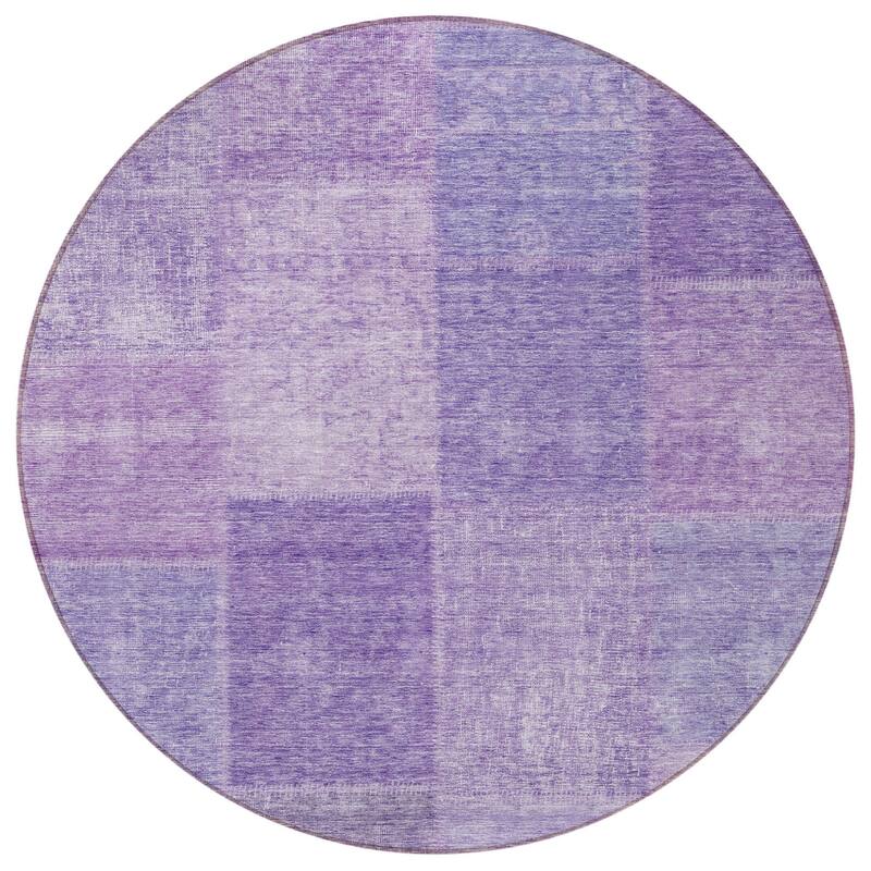 HomeRoots Patchwork Transitional Rectangle Outdoor Rug