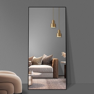 Modern Style Standing/Hanging Mirror Wall Mounted Mirror - Silver - Bed ...