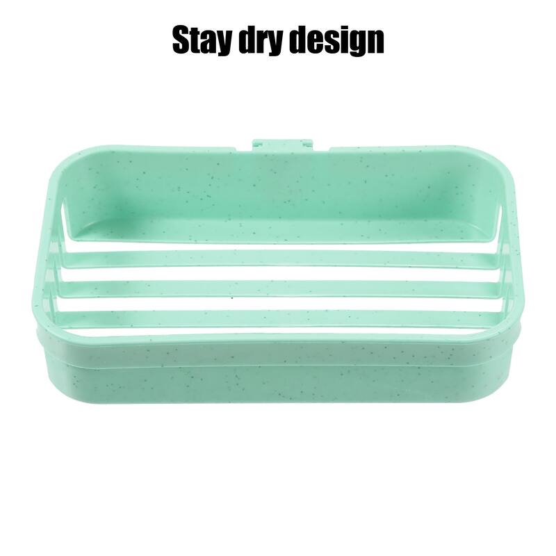 1 Pc Soap Dish Soap Cleaning Storage Drill Free Soap Holder for Kitchen