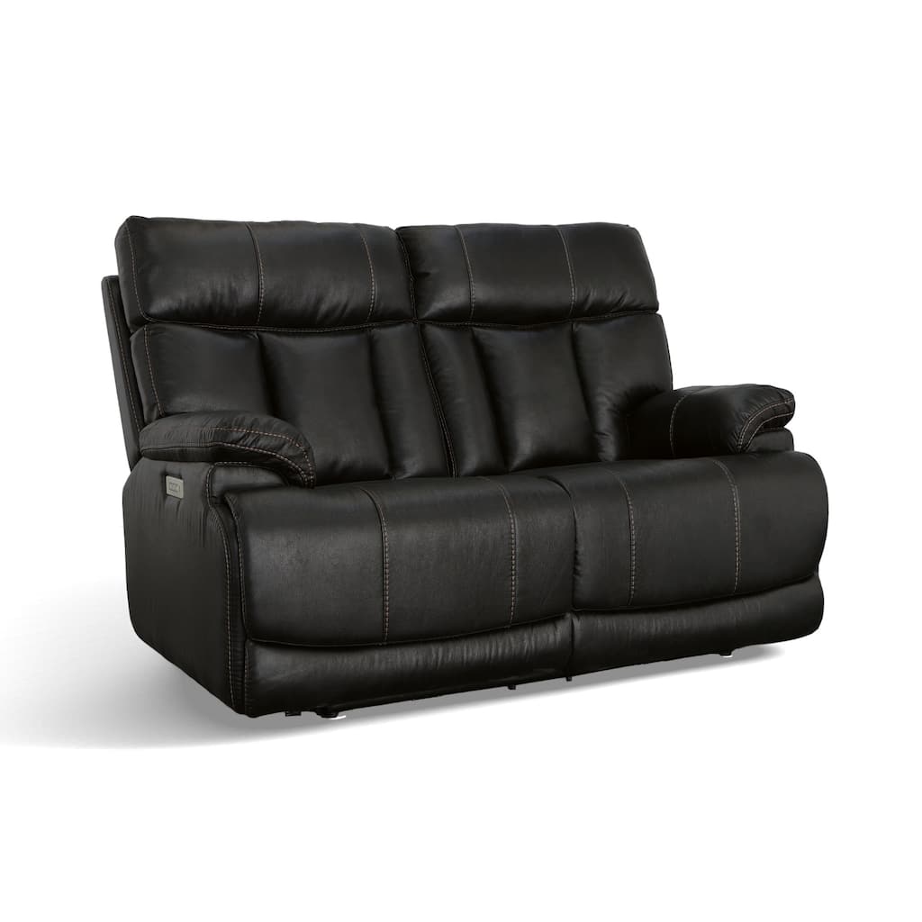 Clive Power Reclining Loveseat with Power Headrest and Lumbar by Flexsteel - 64" x 43" x 41"
