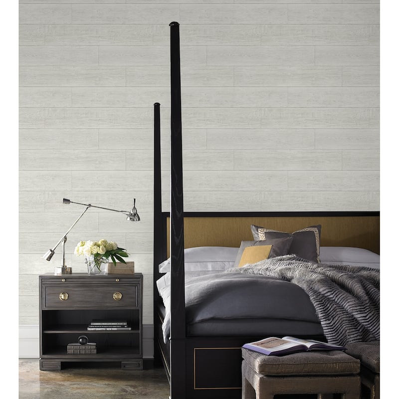 Luxe Haven Rustic Shiplap Peel and Stick Wallpaper