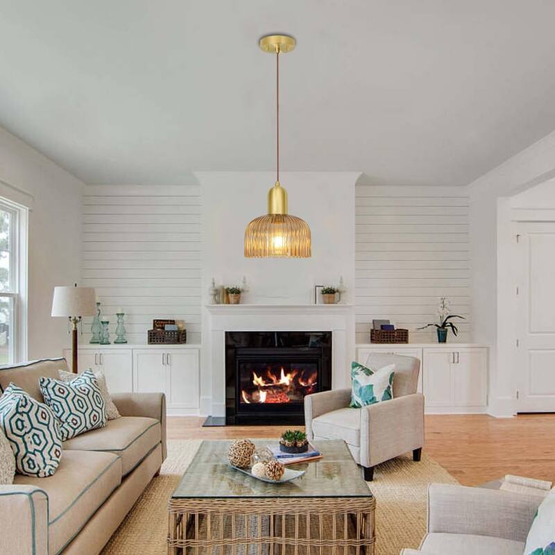 Vintage island lights gold pendant light glass hanging light