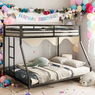 Twin Over Full Metal Bunk Bed with Strong Construction