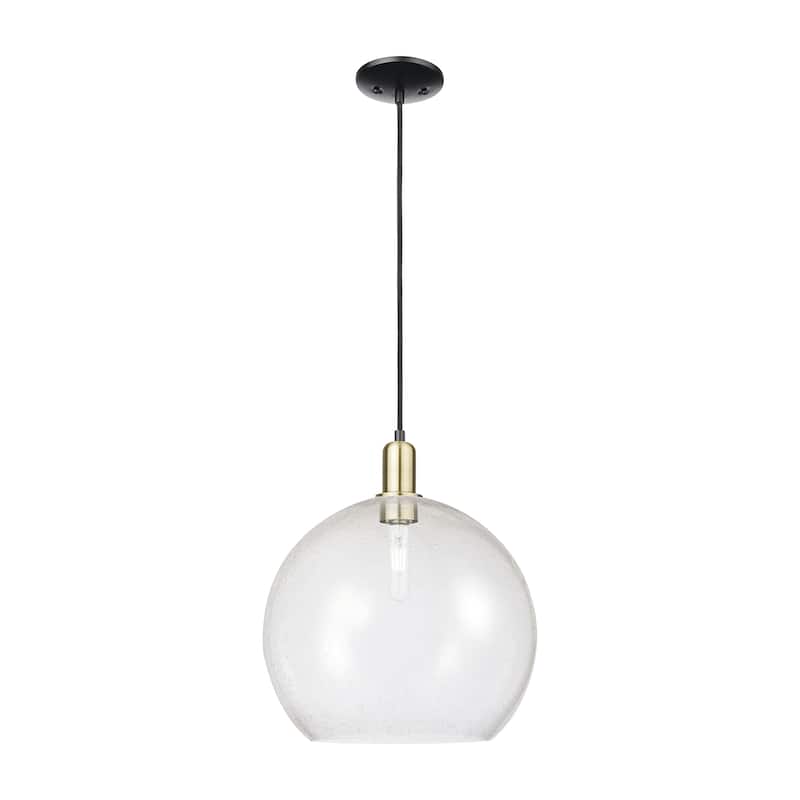 Innovations Lighting Endless Possibilities Arcadia - Athens - 1 Light 14" Cord Hung Mini Pendant - Black Antique Brass/Seedy