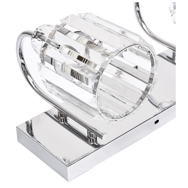 Dimmable Vanity Light With Crystal Accent