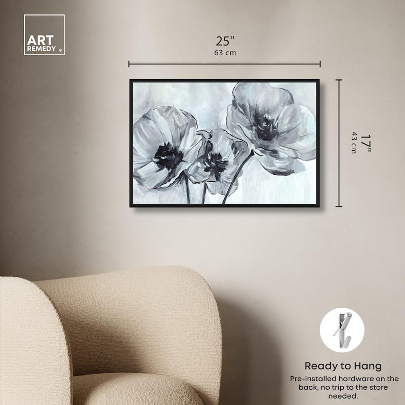 Flower Impressions Canvas by Art Remedy