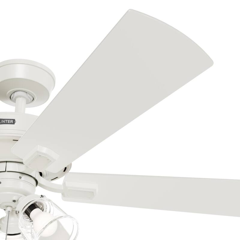 Hunter 52" Crestfield Ceiling Fan w/ LED Light Kit, Pull Chain - Farmhouse, Transitional - EASY INSTALLATION!