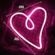 Love Heart Shaped Neon Light Valentine's Decor USB and Battery Powered - Standard