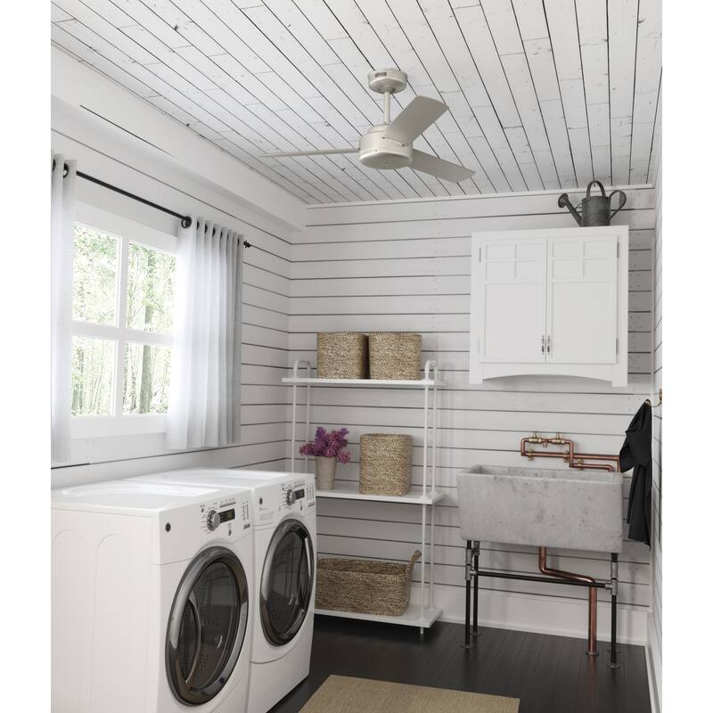 Hunter 52" and 44" Presto Ceiling Fan w/ Wall Control - Contemporary, Industrial, Scandinavian