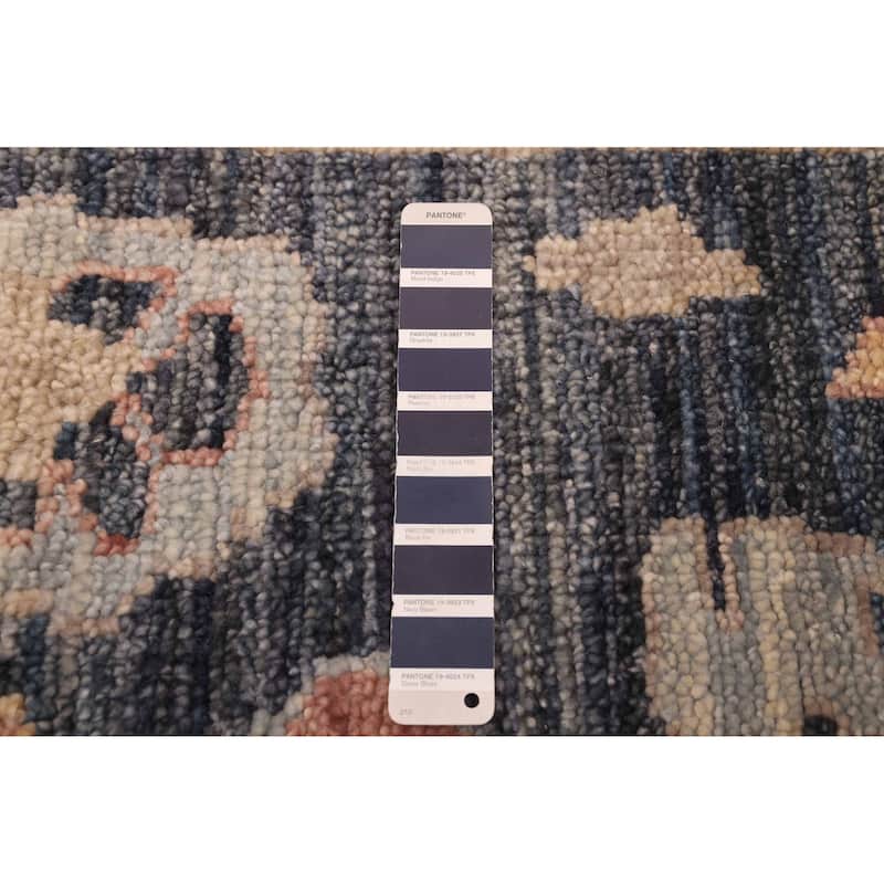 ECARPETGALLERY Hand-knotted Jules Serapi Dark Navy Wool Rug - 9'10 x 13'8