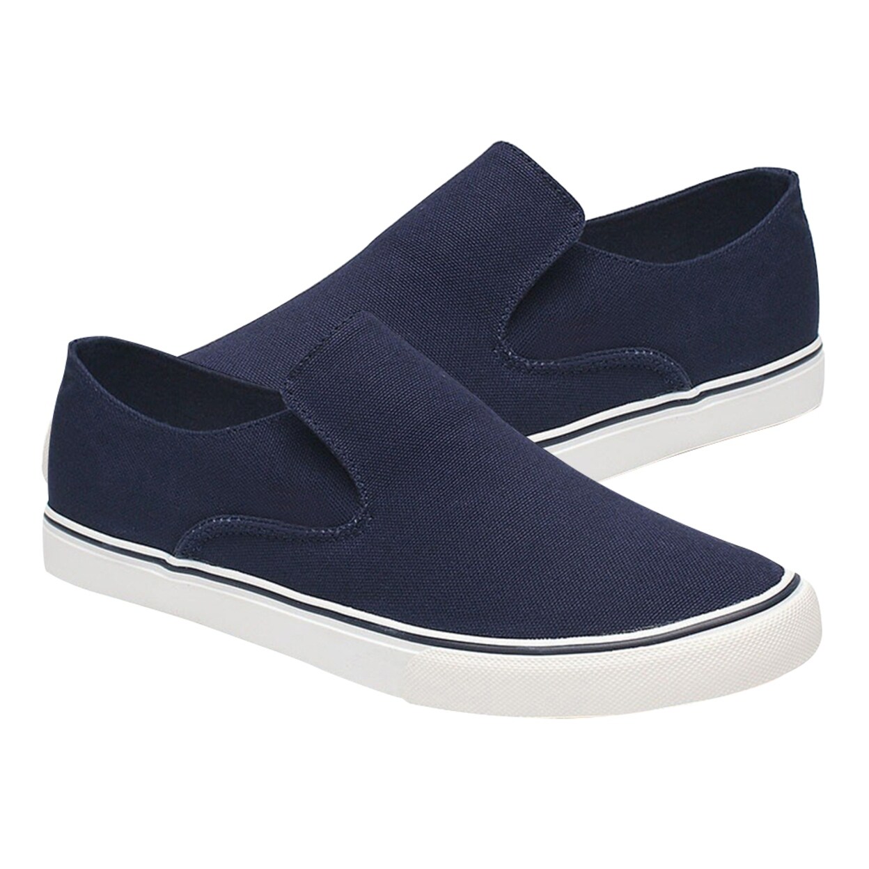 Shop Fashion Summer Men No Shoelaces Flat Slip On Canvas Shoes Casual Sneakers Gift 40 On Sale Overstock 31701466