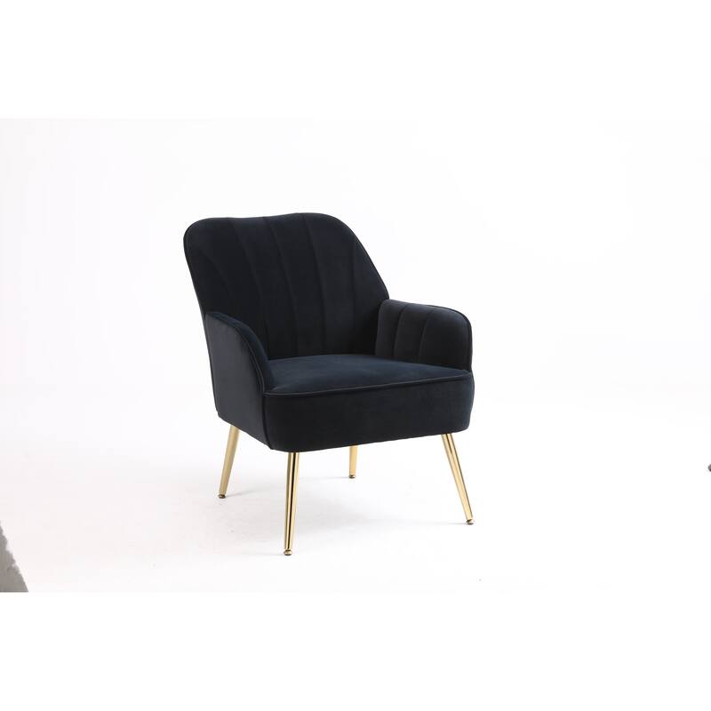 Modern Velvet Easy Assemble Sherpa Armchair for Living Room,Bedroom