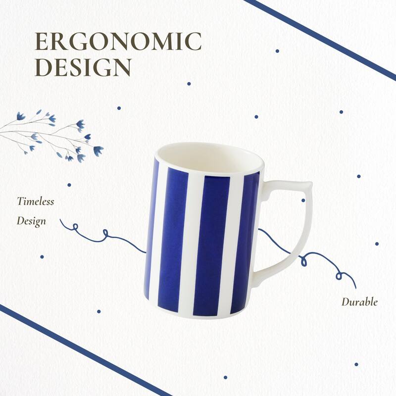 Spode Steccato 12 Ounce Coffee Mug