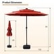 preview thumbnail 13 of 21, COSIEST Outdoor 10ft 3 Tiers Market Patio Umbrella with Solar LED lights