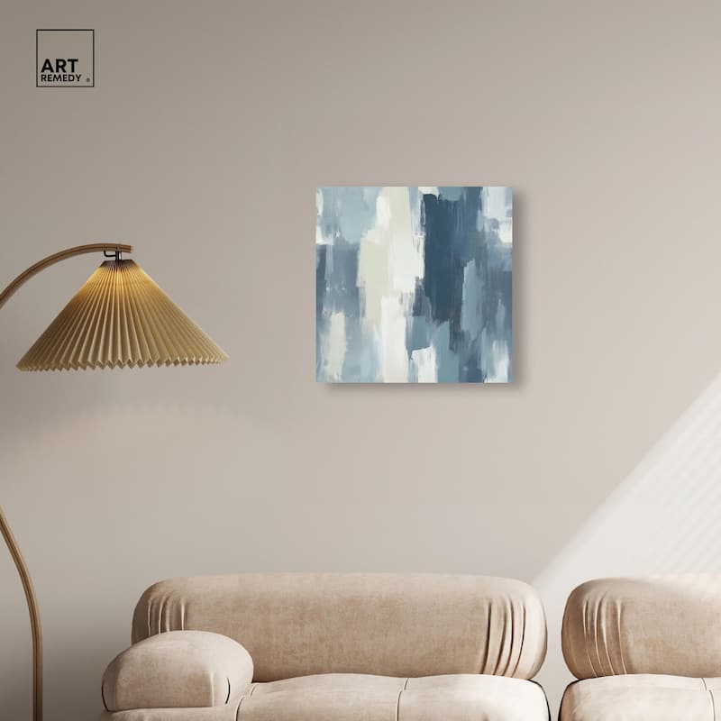 Blue Union Canvas by Art Remedy, Gallery Wrapped