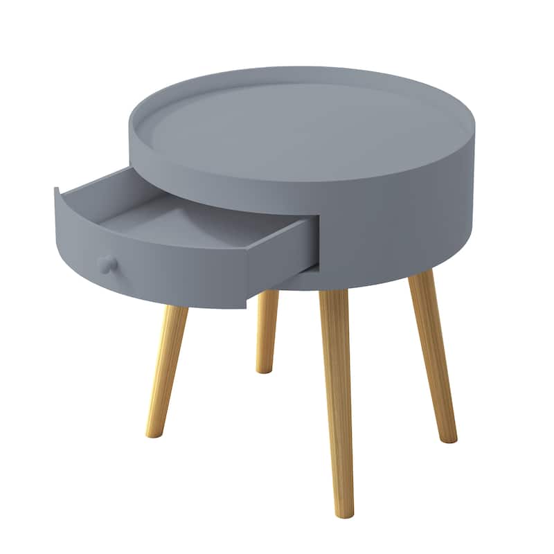 Modern Coffee Table with Drawer, Sofa Side Table